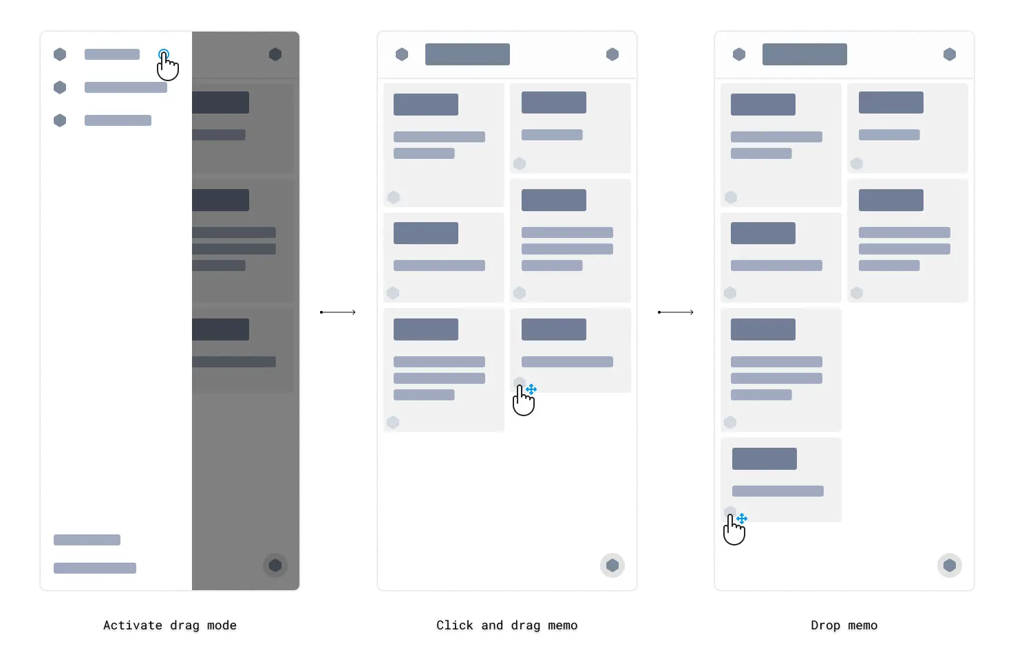 Drag & drop memo